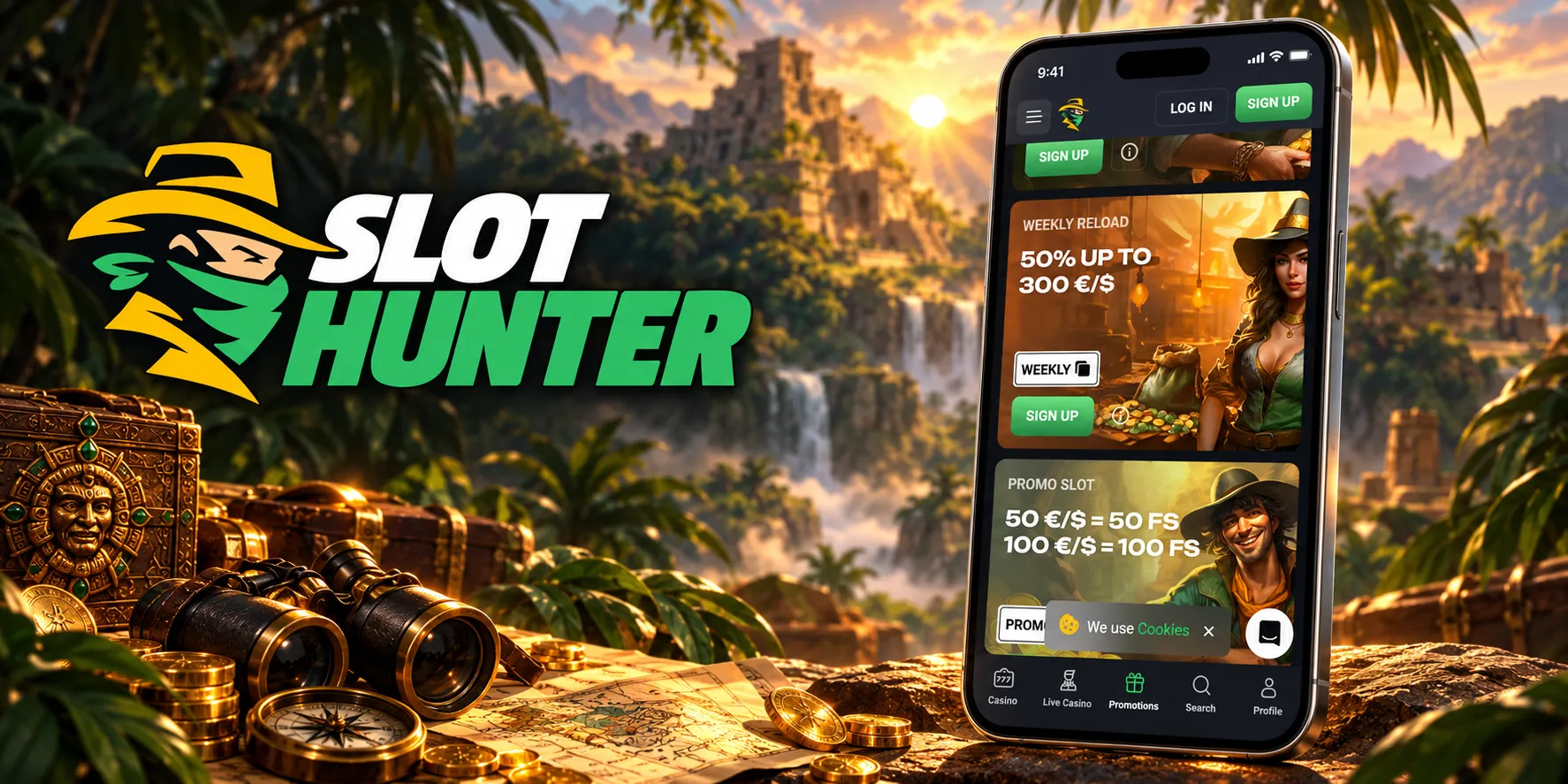 SlotHunter Casino App-schermafbeelding